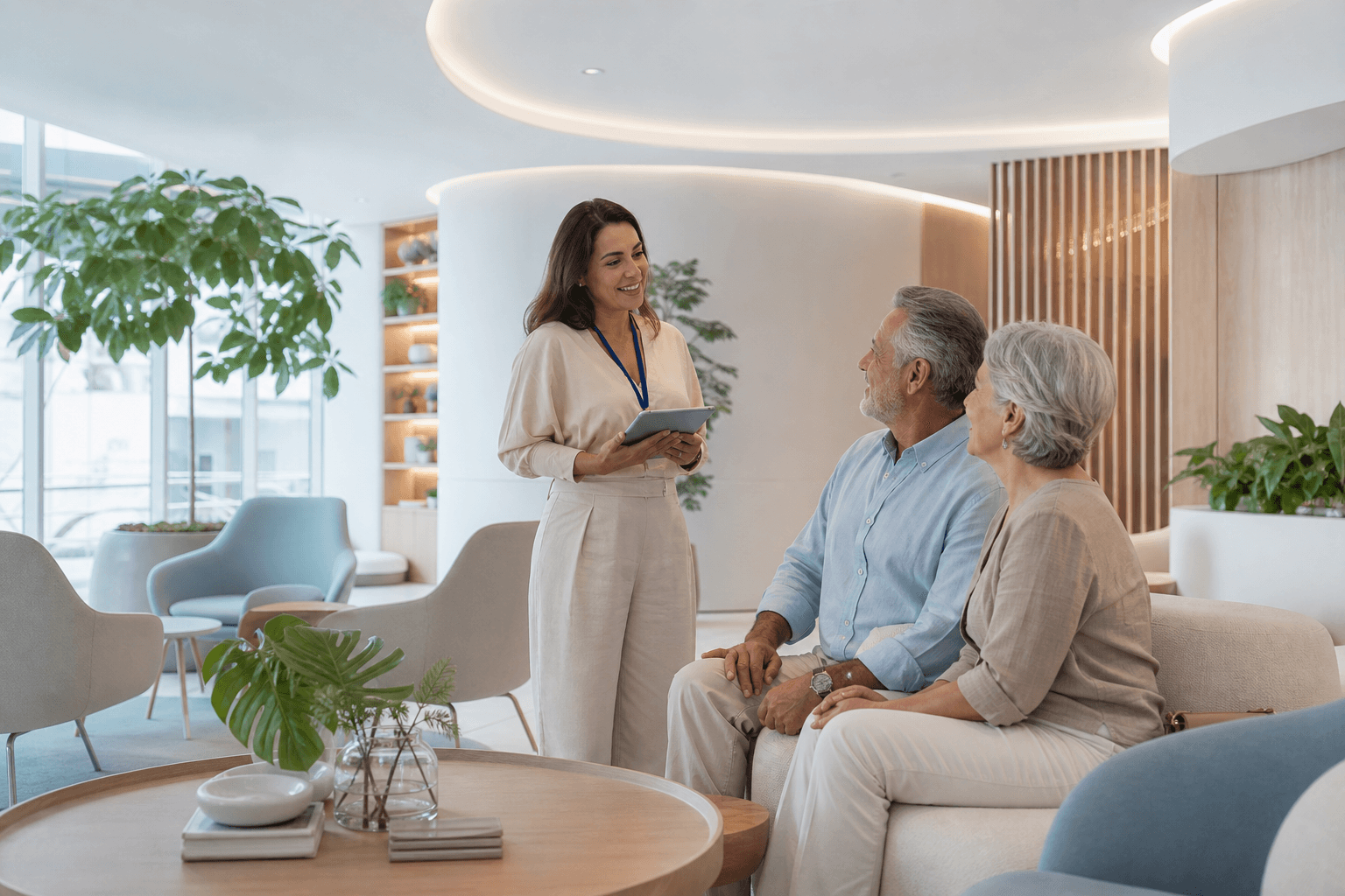 Atendimento acolhedor em um ambiente Ocean Health